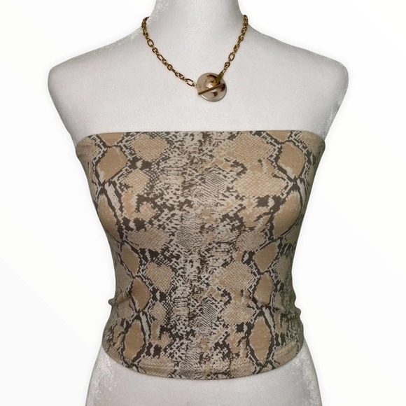 American Eagle Outfitters Tops - American Eagle Outfitters Snake Print Tube Top